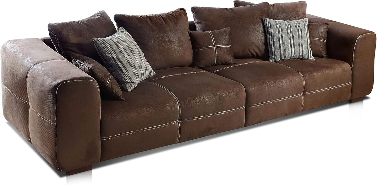 Avis sur le canapé Mavericco Cavadore : microfibre Antik et style cuir vieilli