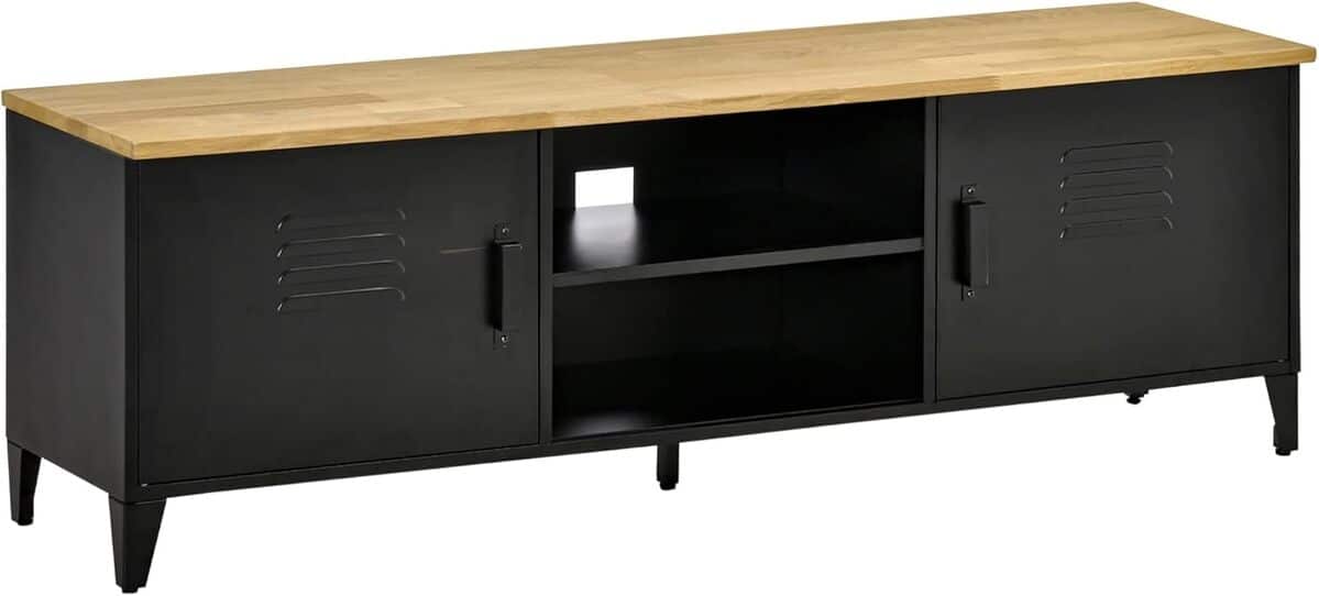 Test : meuble TV HOMCOM cadre métallique élégant