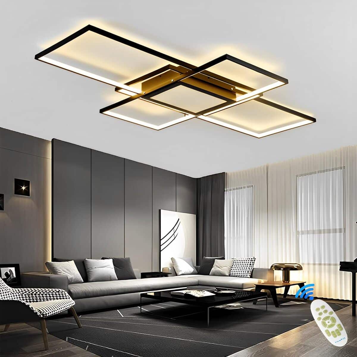 Test : plafonnier LED Qiaomao 120W, design moderne