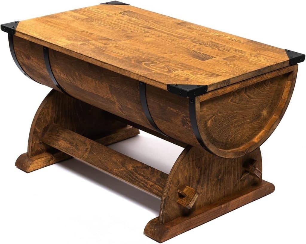 Avis sur la table basse tonneau Creative Cooper : charme rustique industriel