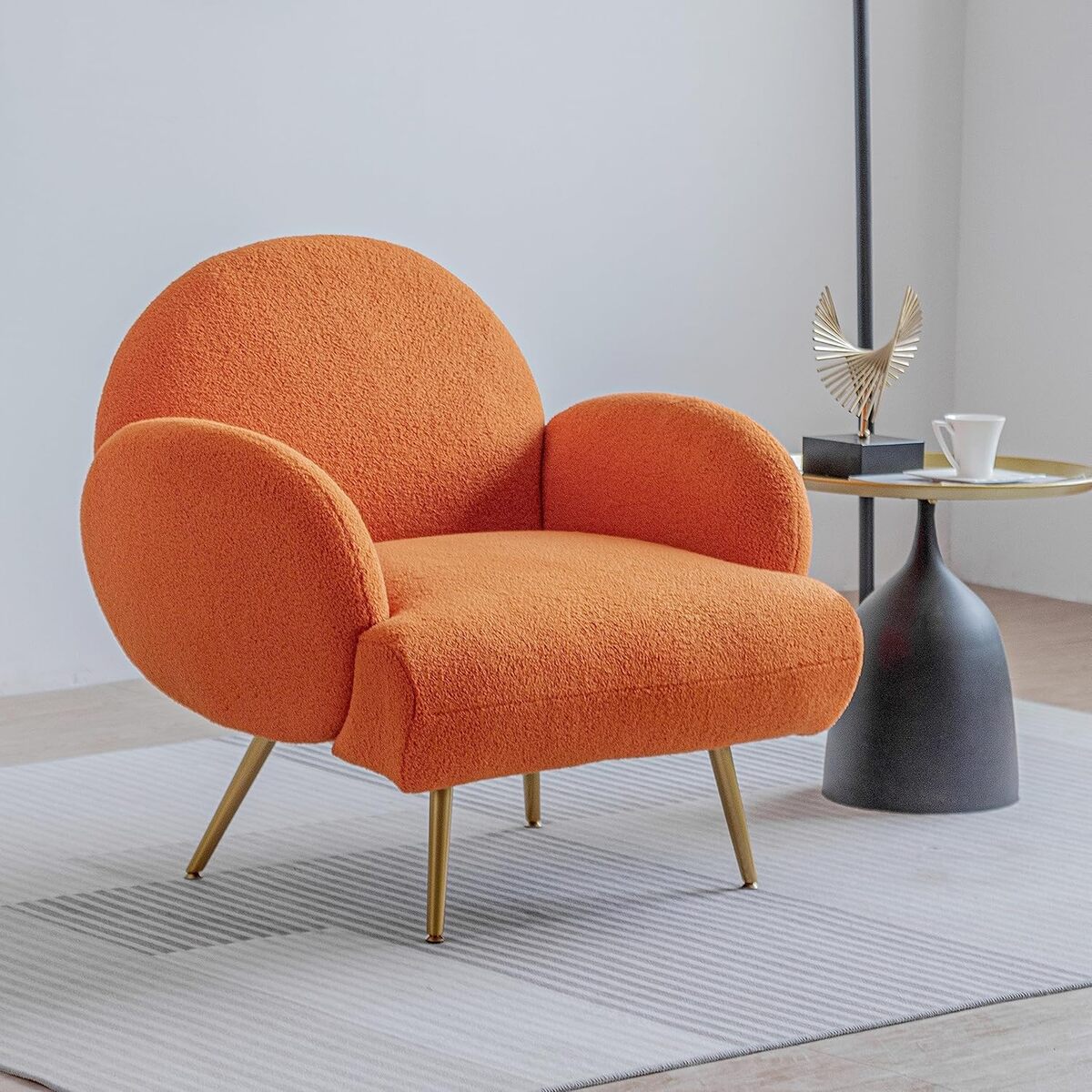 Avis sur le fauteuil moderne décontracté AISALL orange