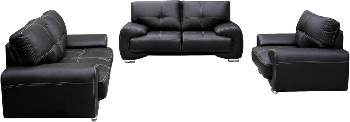 Avis sur le mobilier Florida en simili cuir noir de Meublo