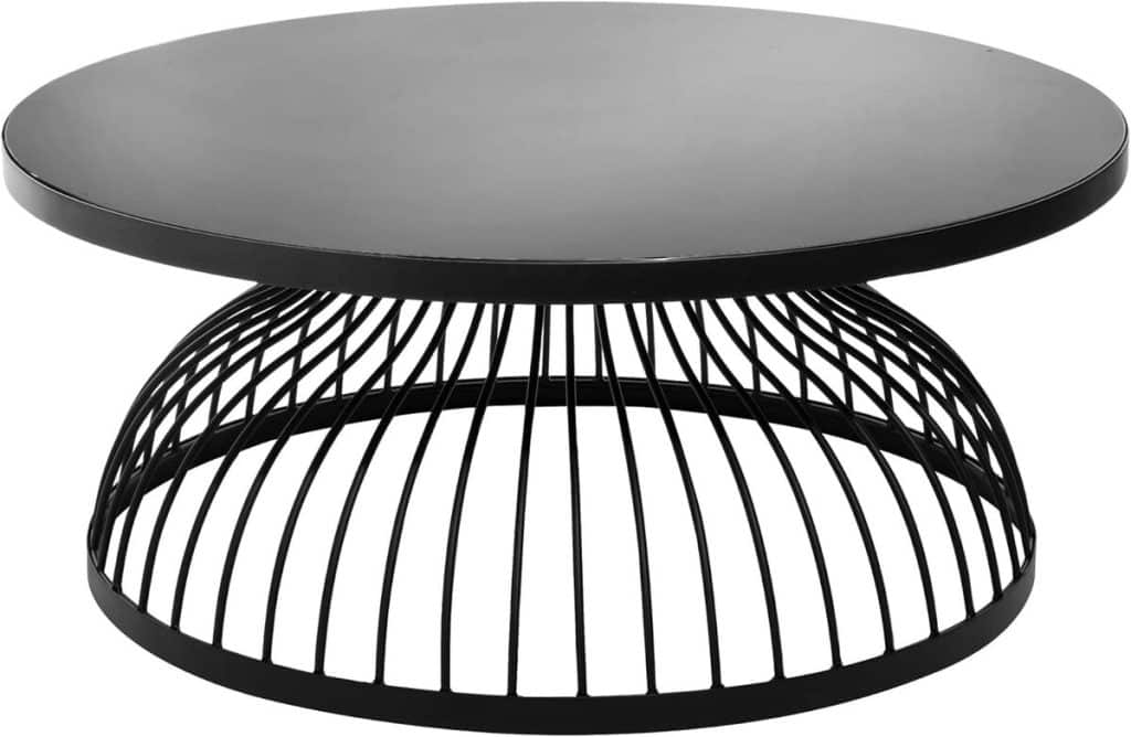 Avis : table basse Kushi Atmosphera, métal & verre D90 cm