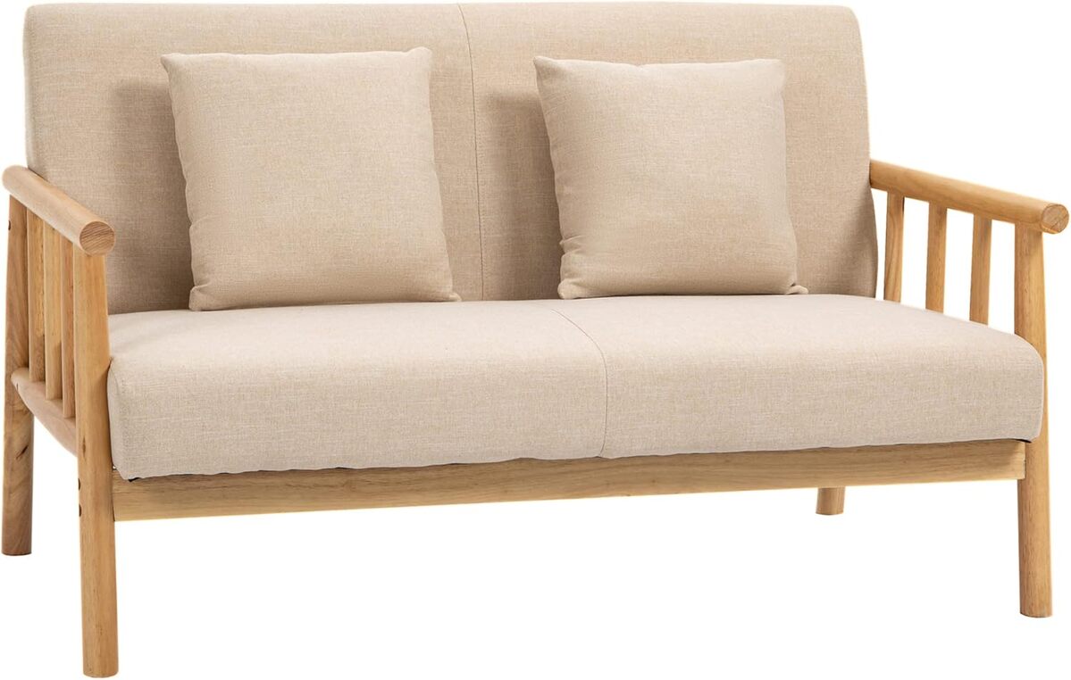 Test du canapé 2 places HOMCOM : confort et style naturel