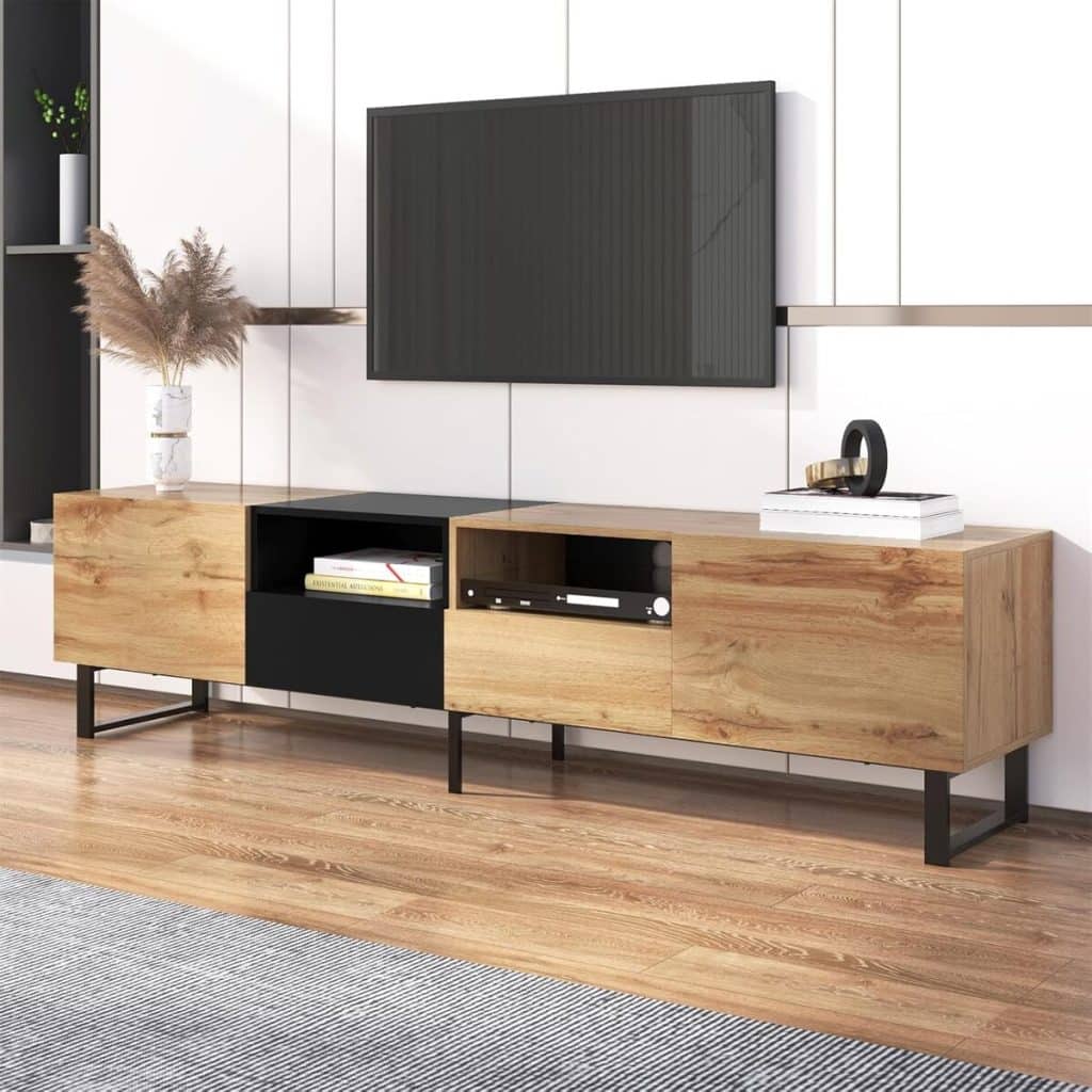 Test du meuble TV Sweiko : design moderne en bois massif