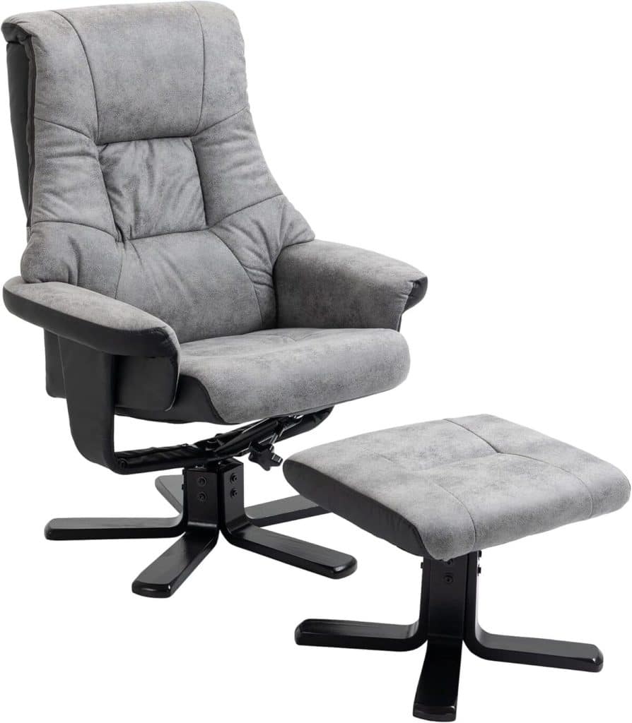 Test : fauteuil de relaxation HOMCOM inclinable avec repose-pieds pivotant