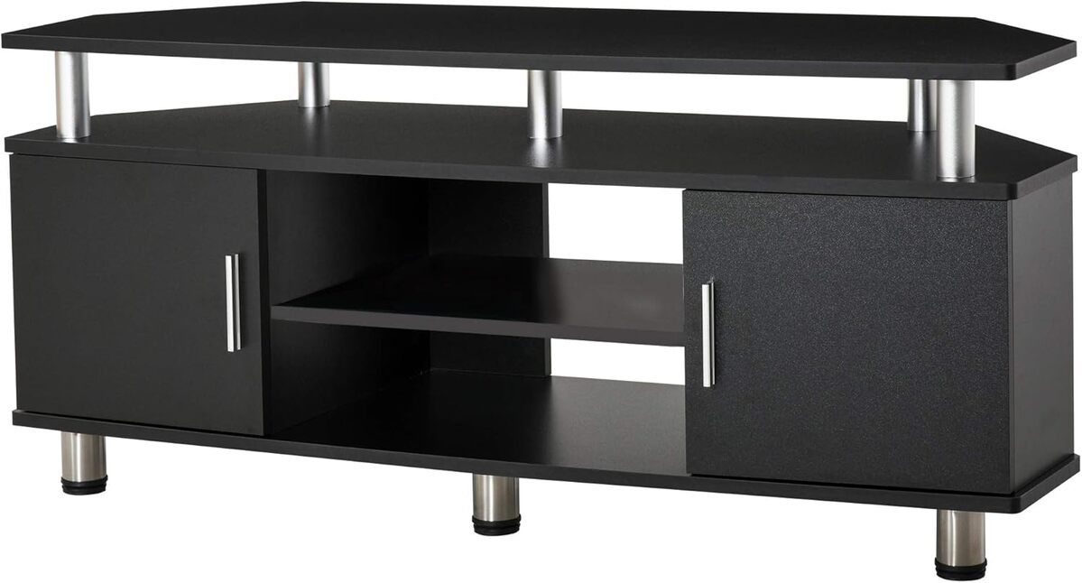 Test : meuble banc TV HOMCOM contemporain et fonctionnel avec rangements