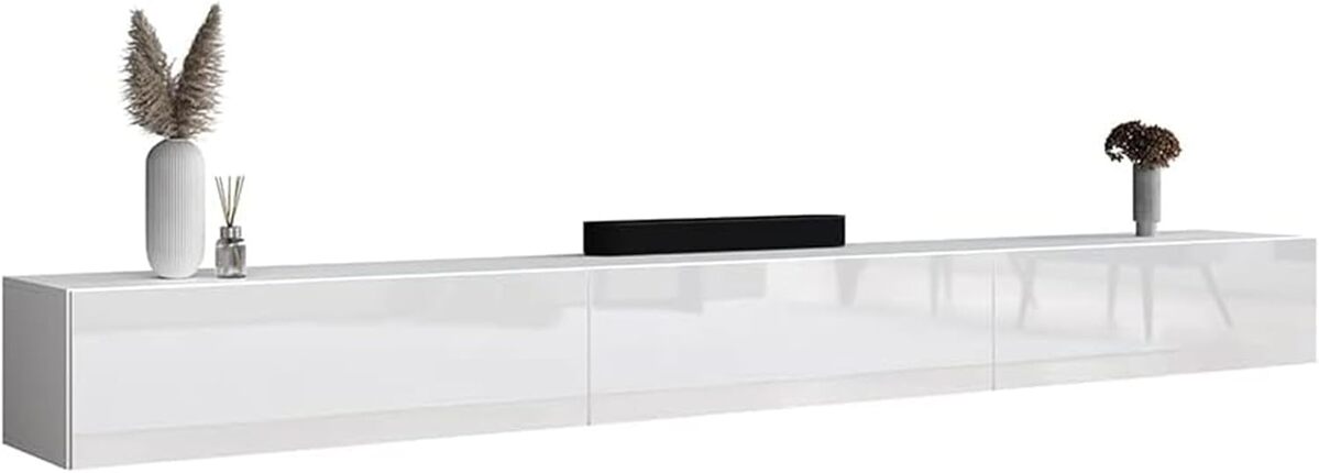Test : meuble TV 300 cm blanc Planetmöbel
