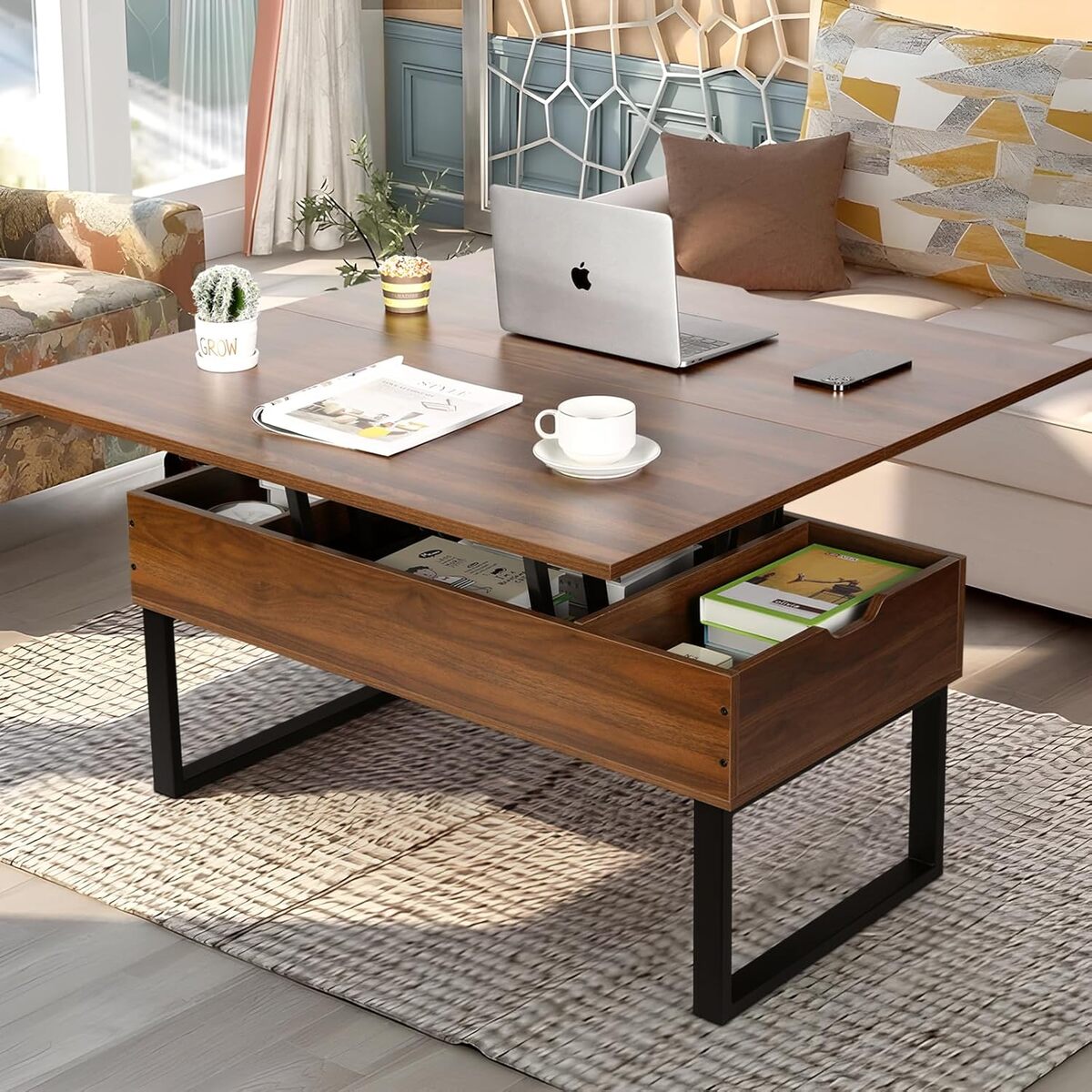 Test : table basse relevable VOWNER, multifonctionnelle et pratique