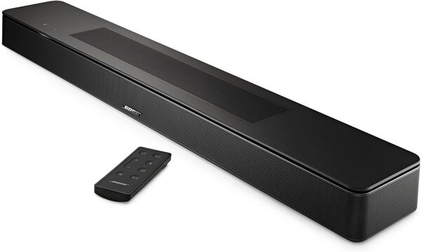 Bose Barre de Son Intelligente Dolby Atmos, Enceinte Barre de Son Bluetooth avec contrôle Vocal et Amazon Alexa intégré, compatibilité avec l’Assistant Google, Noir