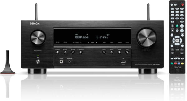 Denon AVR-S970H Amplificateur Home Cinéma 7.2 Canaux avec Dolby Atmos, DTS:X, HDMI 8K, Bluetooth, Wi-FI, AirPlay 2, HEOS Multiroom, Compatible Alexa - Noir