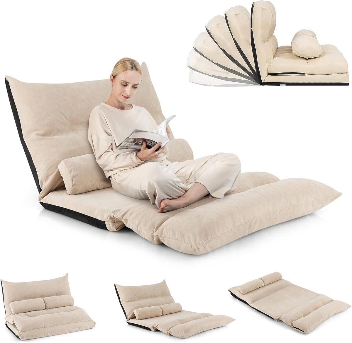 Avis sur la chauffeuse Relax4Life pliable en velours glacé modèle 4