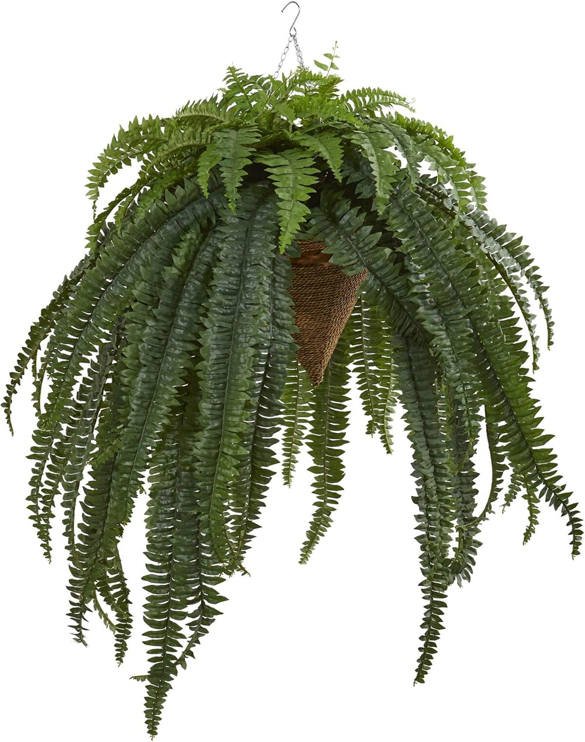 Avis sur la fougère de Boston géante NearlyNatural 127 cm, décoration suspendue