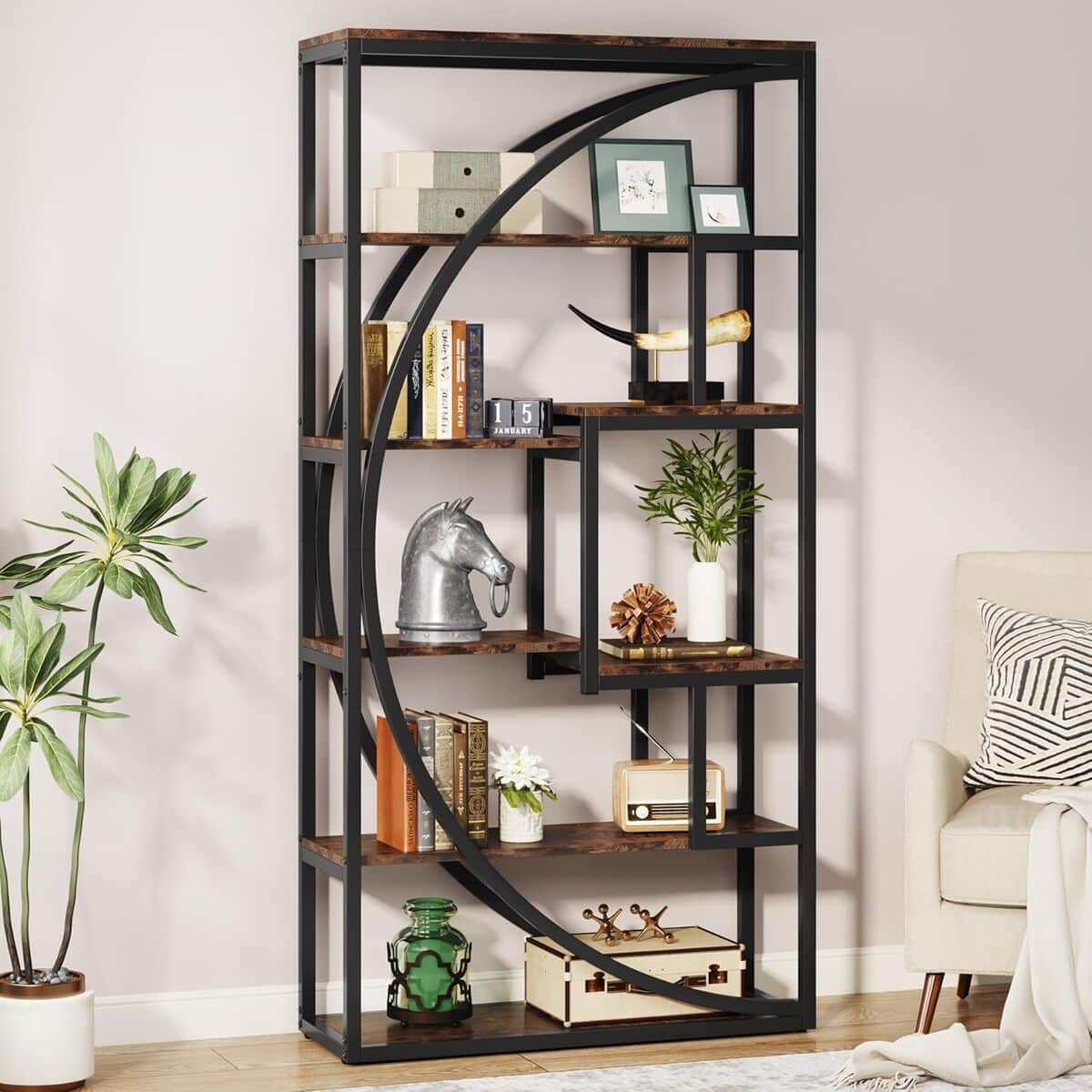 Test : bibliothèque Tribesigns industrielle à 5 niveaux