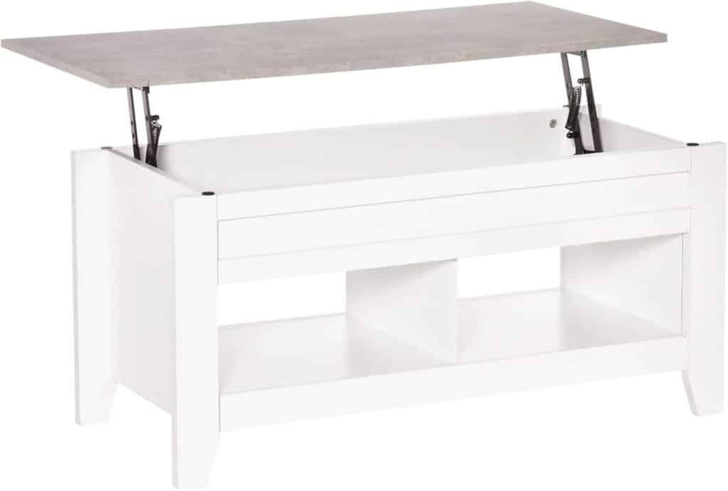 Test de la table basse relevable HOMCOM : fonctionnalité et design au rendez-vous