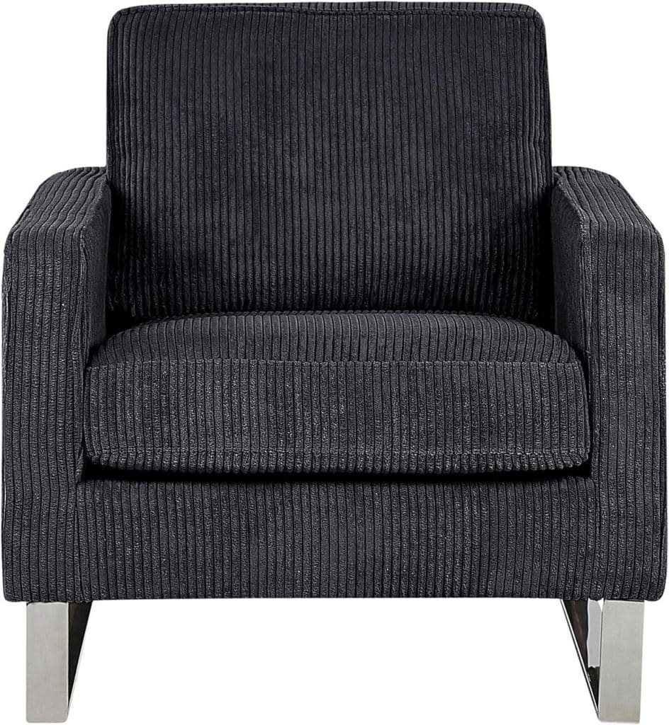Test du fauteuil en velours côtelé Beliani : design rétro et chic