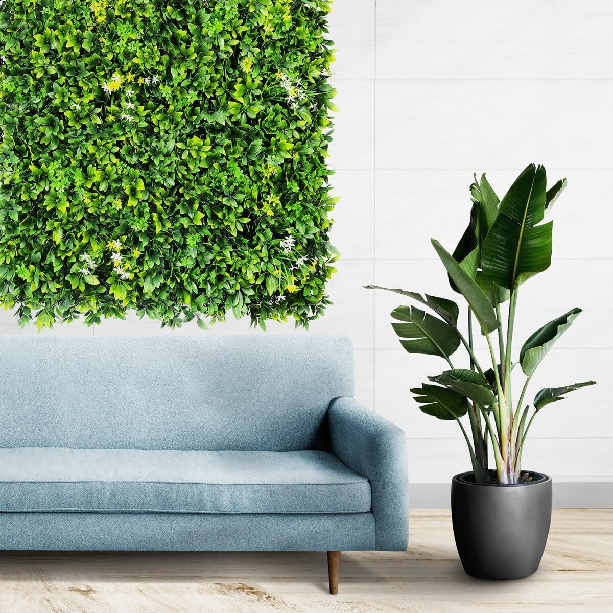 Test : murs végétaux artificiels Synthiaetik Green, lot de 5