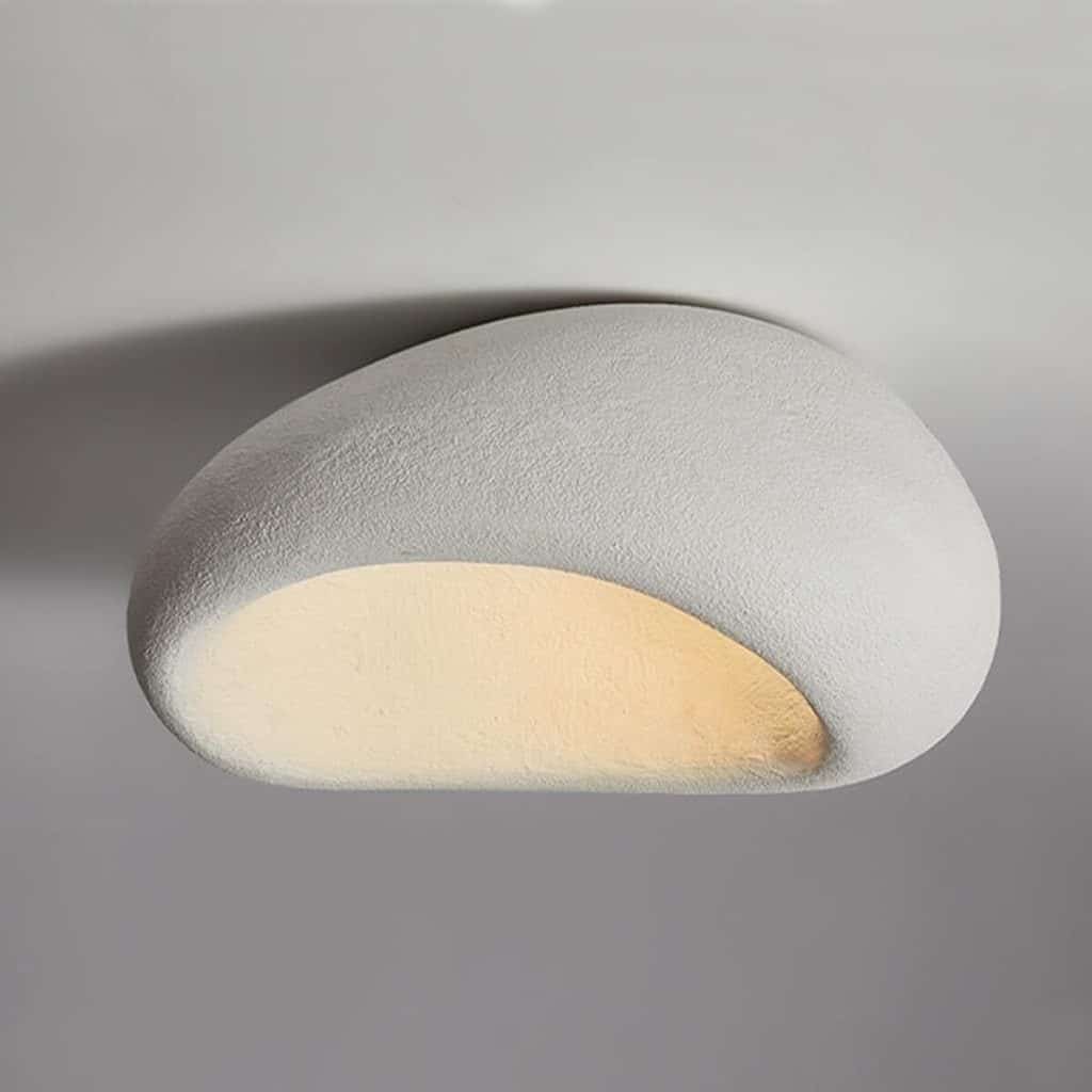 Test : plafonnier Heyun abat-jour en pierre simulée E27