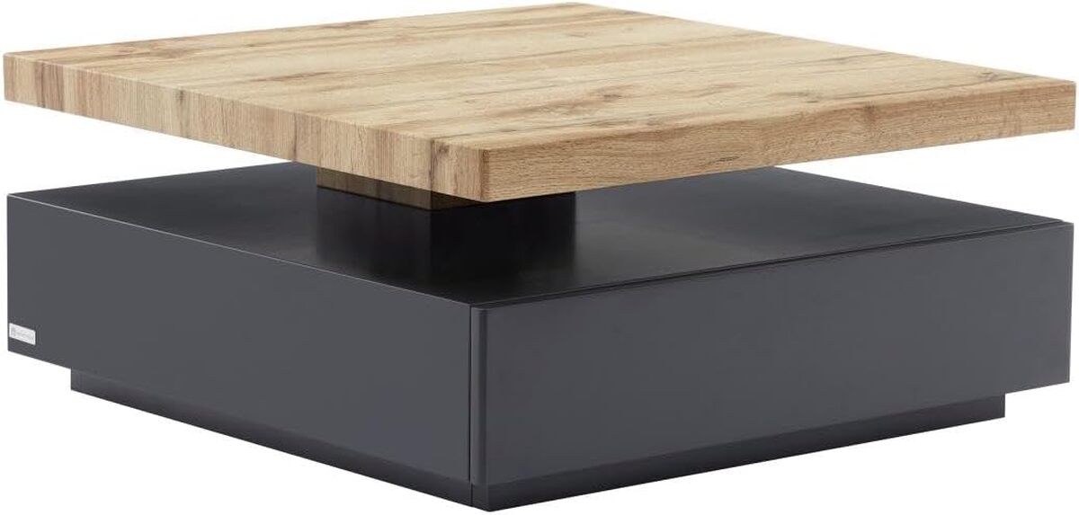 Test : table basse Kyria Vente-unique 1 tiroir et plateau pivotant