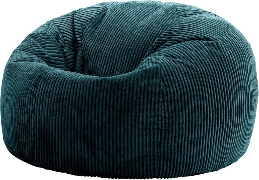 Avis : icon Kingston pouf velours côtelé vert sarcelle, confort et style