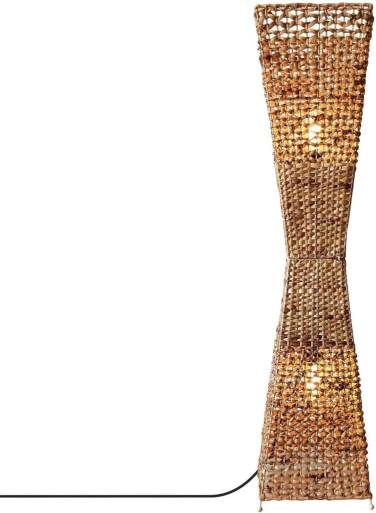 Avis : lampadaire LEDKIA Bijie boho-chic en fibres naturelles