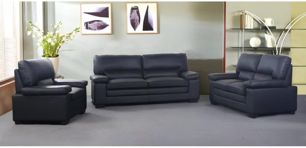 Avis sur le canapé Mimas en cuir noir de Vente-unique