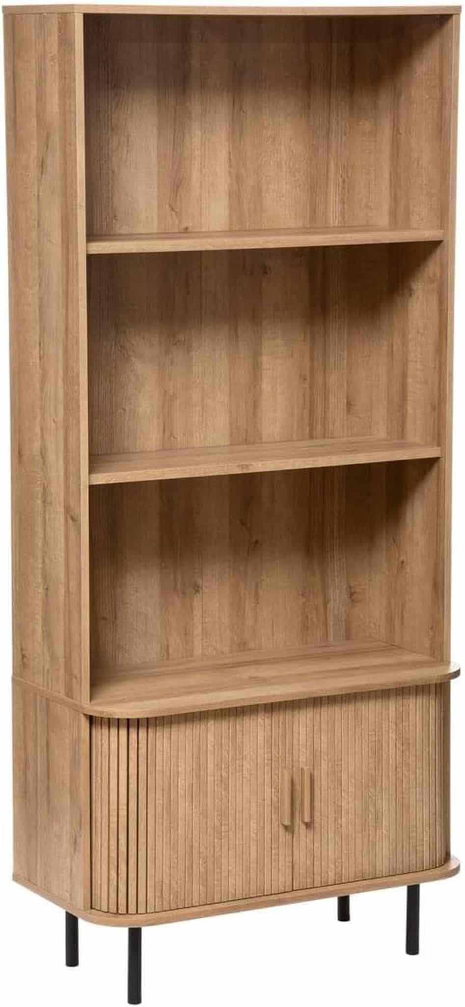 Test : bibliothèque Colva Atmosphera 2 portes effet chêne