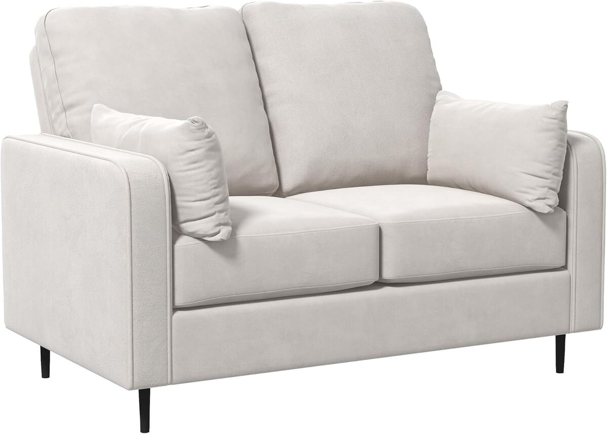 Test du canapé 2 places HOMCOM en velours beige