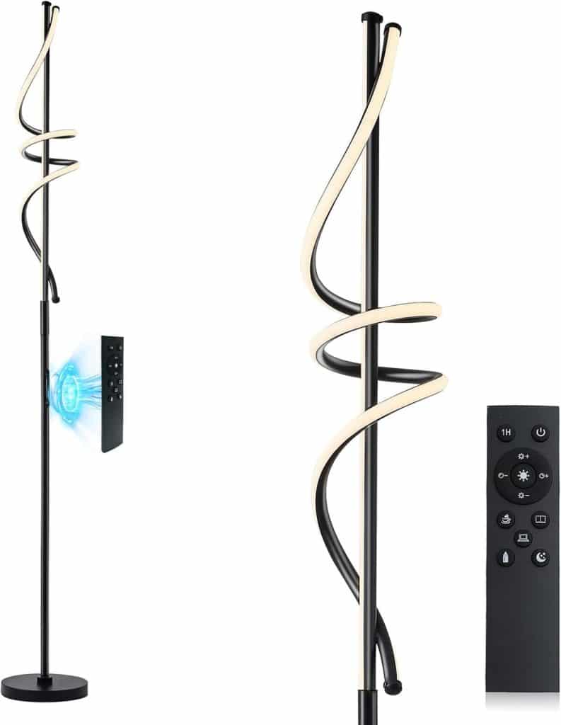 Test : lampadaire POWROL LED dimmable moderne 48W