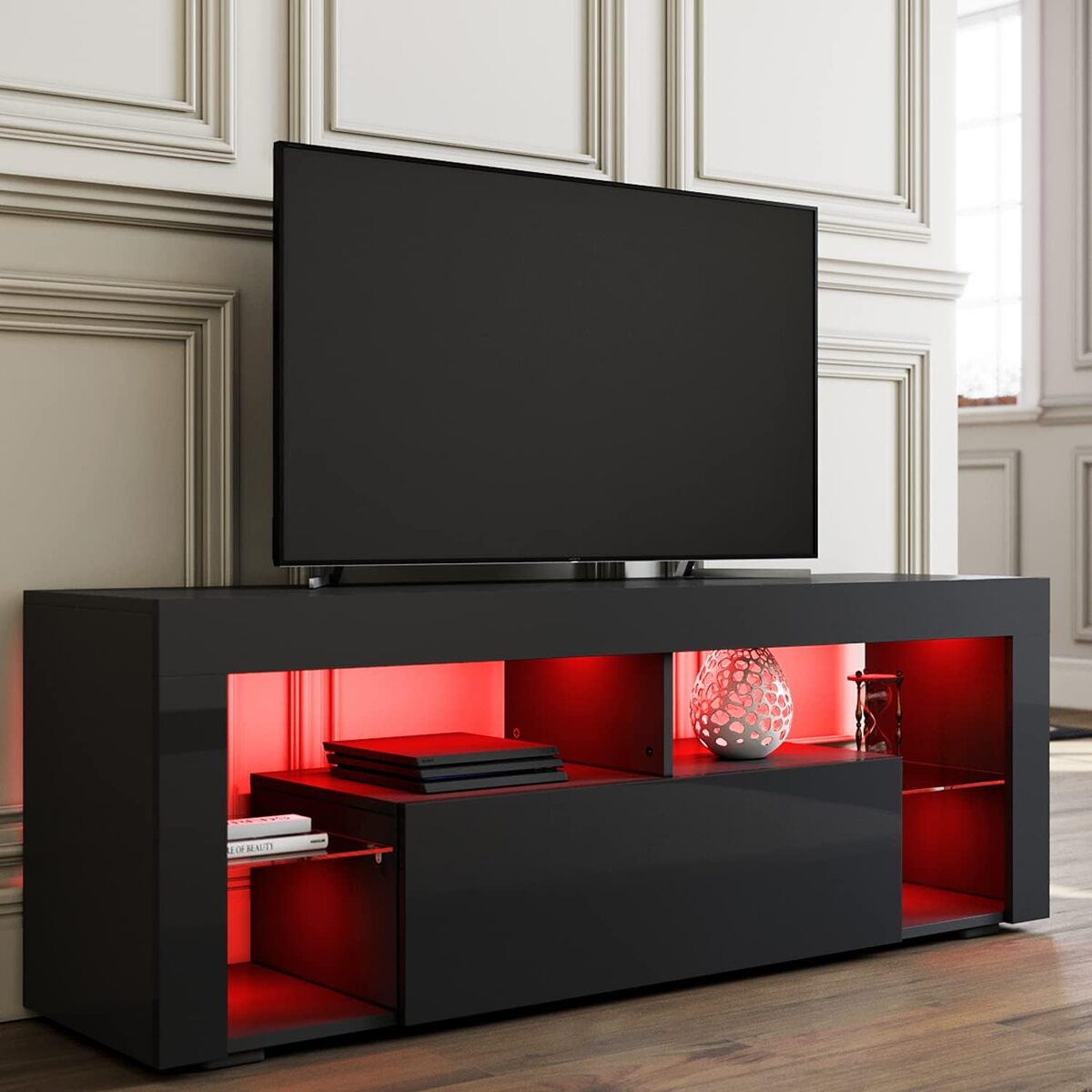 Test : meuble TV LED Sirhona, design et praticité au rendez-vous