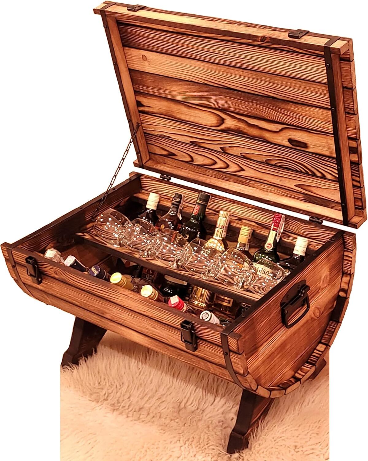 Test : table basse rustique BESTFORM avec minibar intégré
