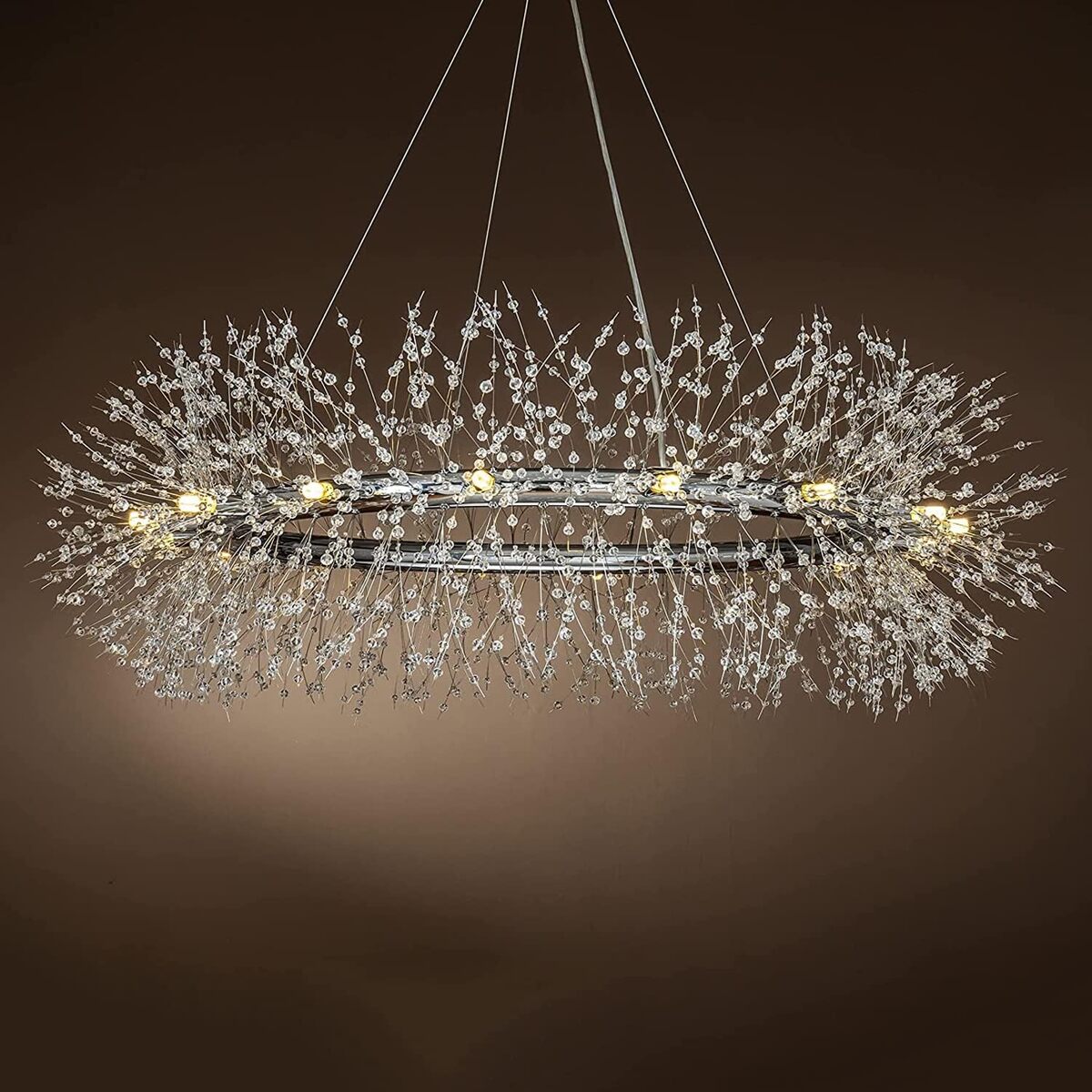 Avis sur le lustre CAI-HAI pissenlit en cristal argenté