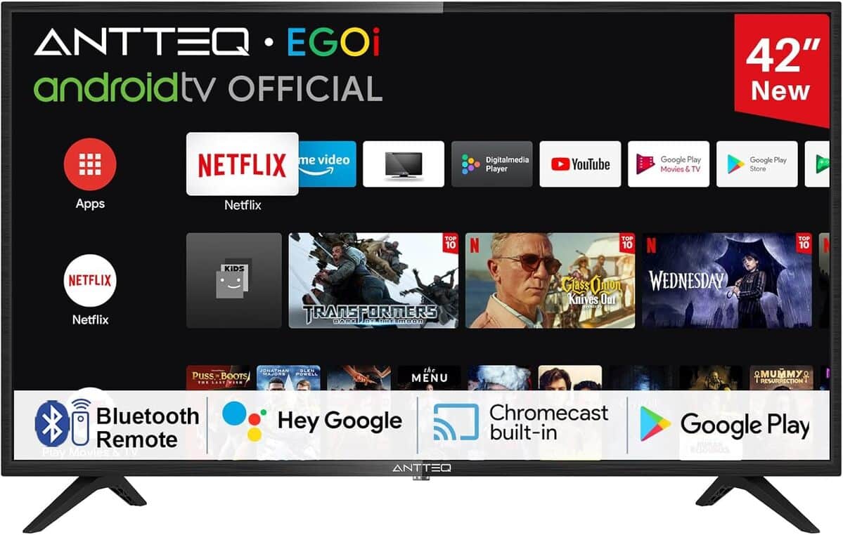 Test de l'Antteq AG42F3 : smart TV polyvalente de 42 pouces