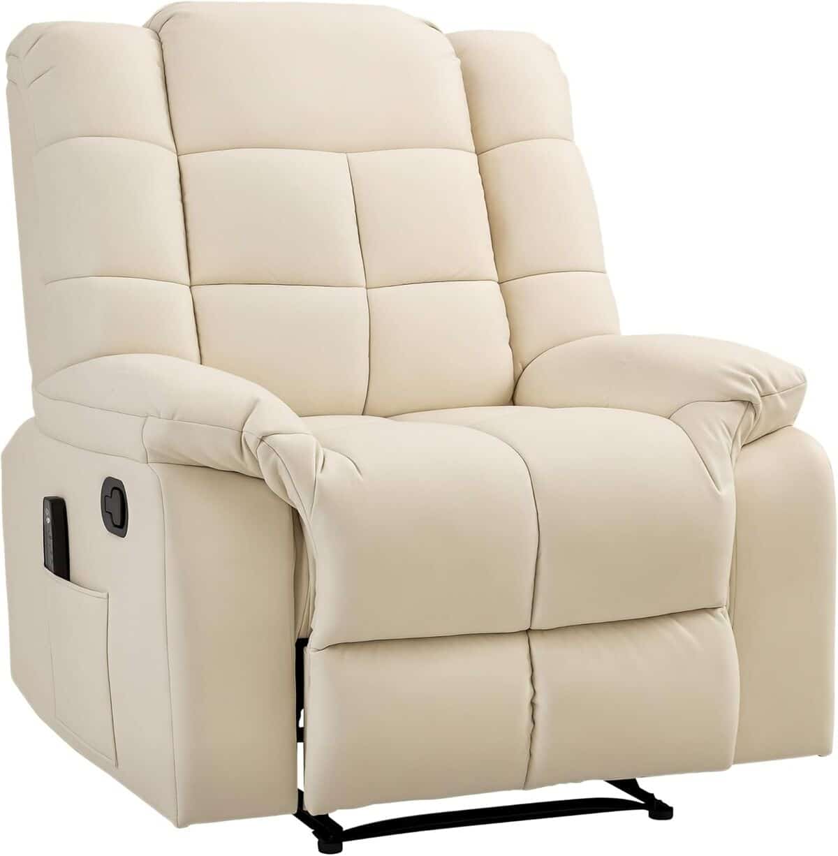 Test du fauteuil de massage HOMCOM inclinable et relaxant crème