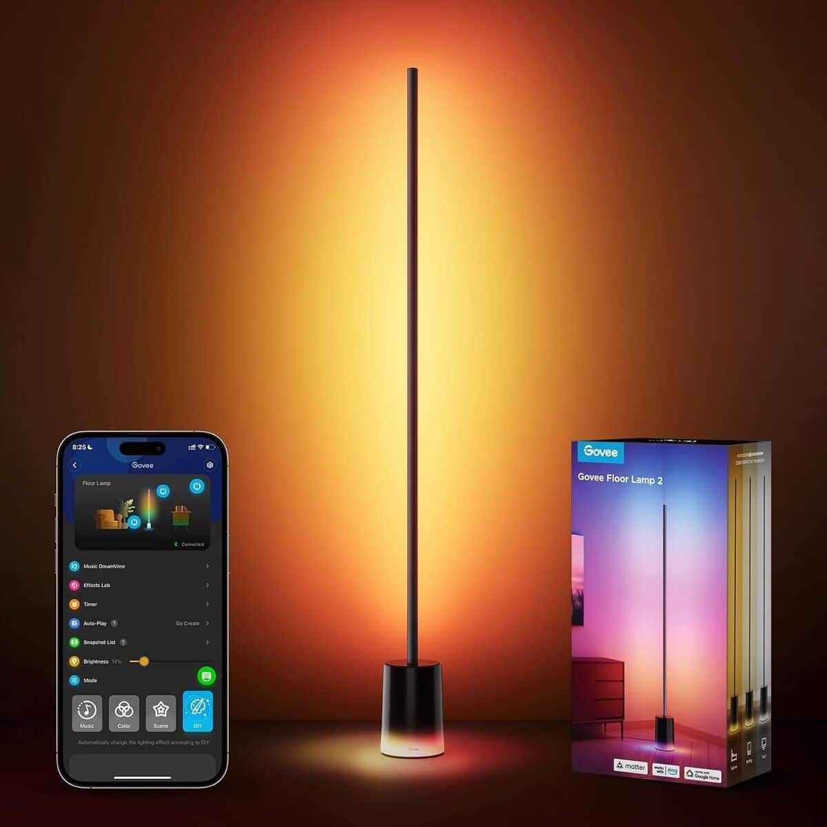 Test du lampadaire LED RGBIC Govee : innovation et connectivité