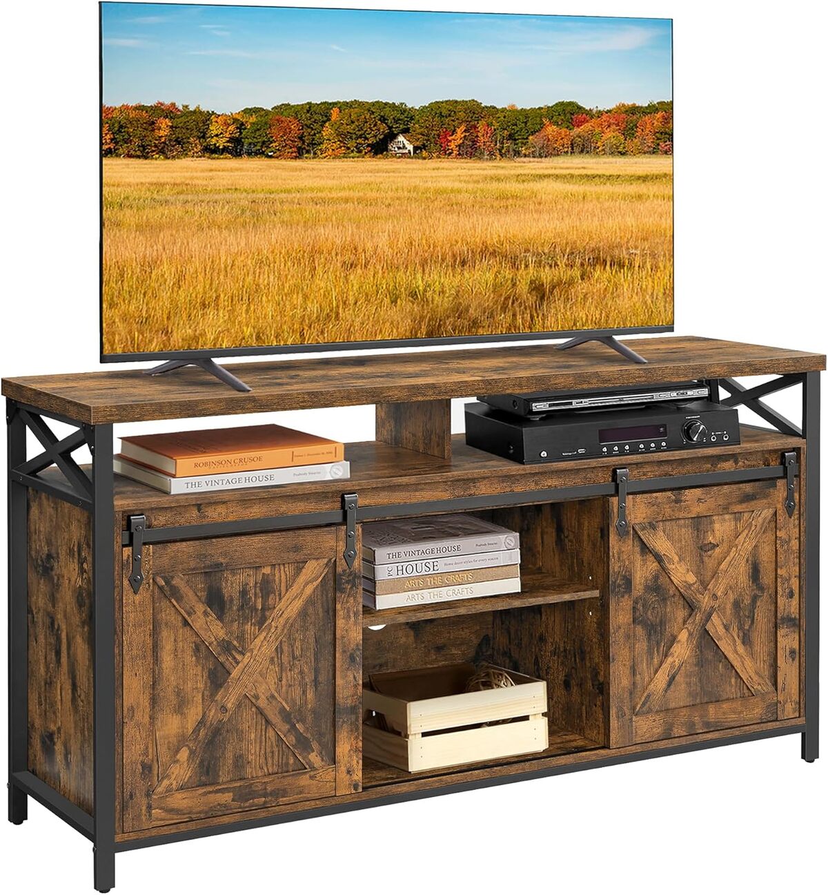 Test du meuble TV VASAGLE LTV071B01 : style rustique et polyvalent