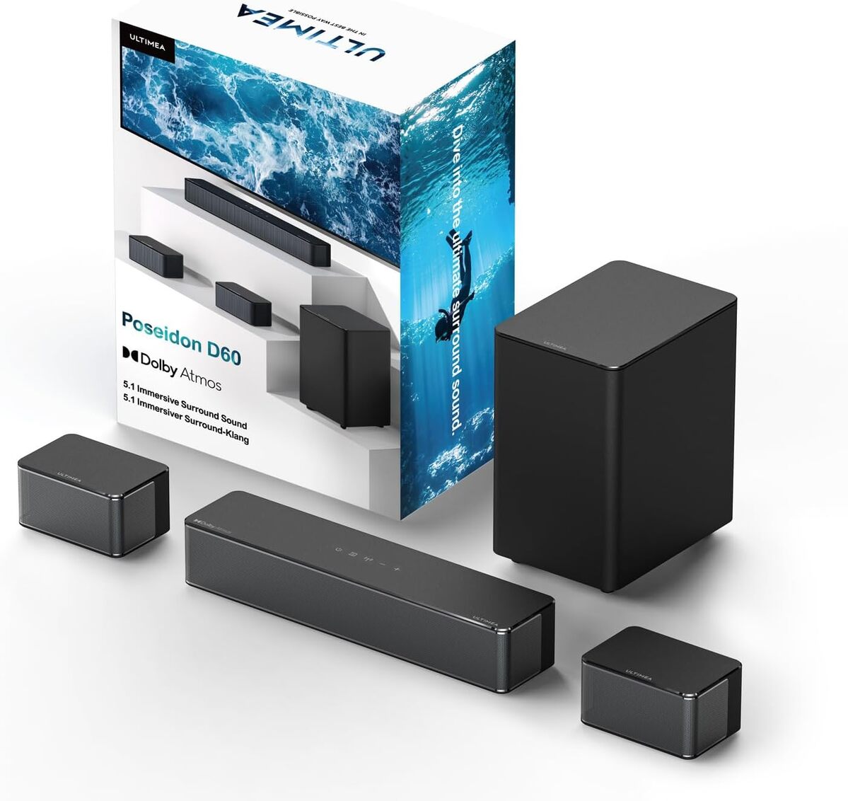 Test ultimea Poseidon D60 : barre de son Dolby Atmos 5.1
