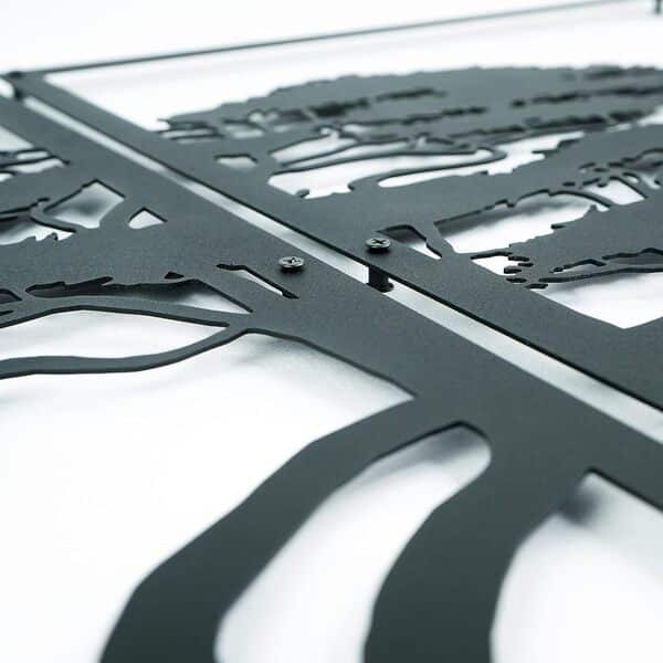 BAUPOR Decoration Murale, Arbre Africain Decoration Murale Salon, Decoration Chambre, Décoration Murale, Decoration Salon, Arbre De Vie, Deco Murale, Decoration Maison, Arbre D'Afrique, 150x74cm