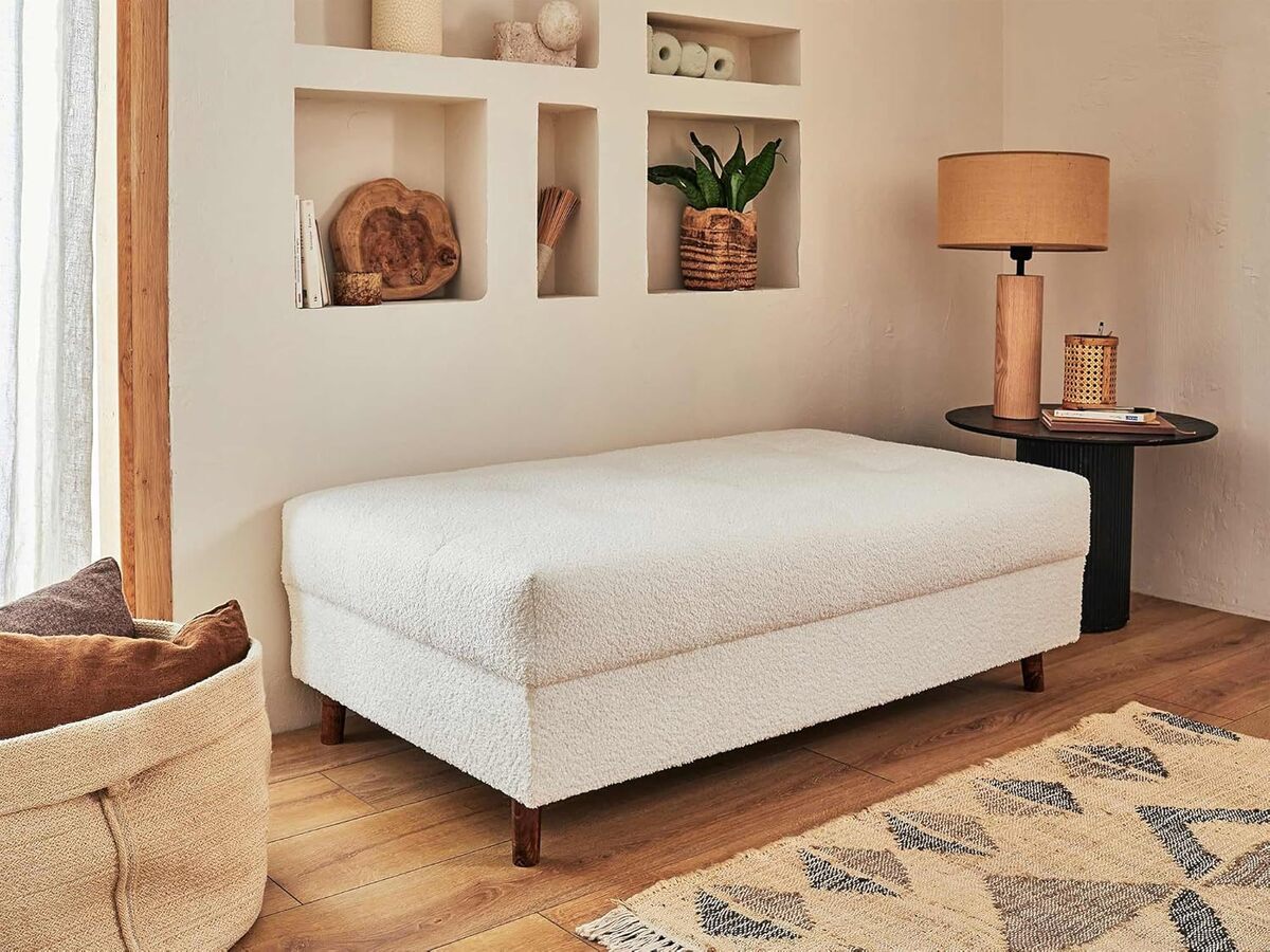 Avis sur le pouf modulable Rune en tissu bouclette Lisa Design