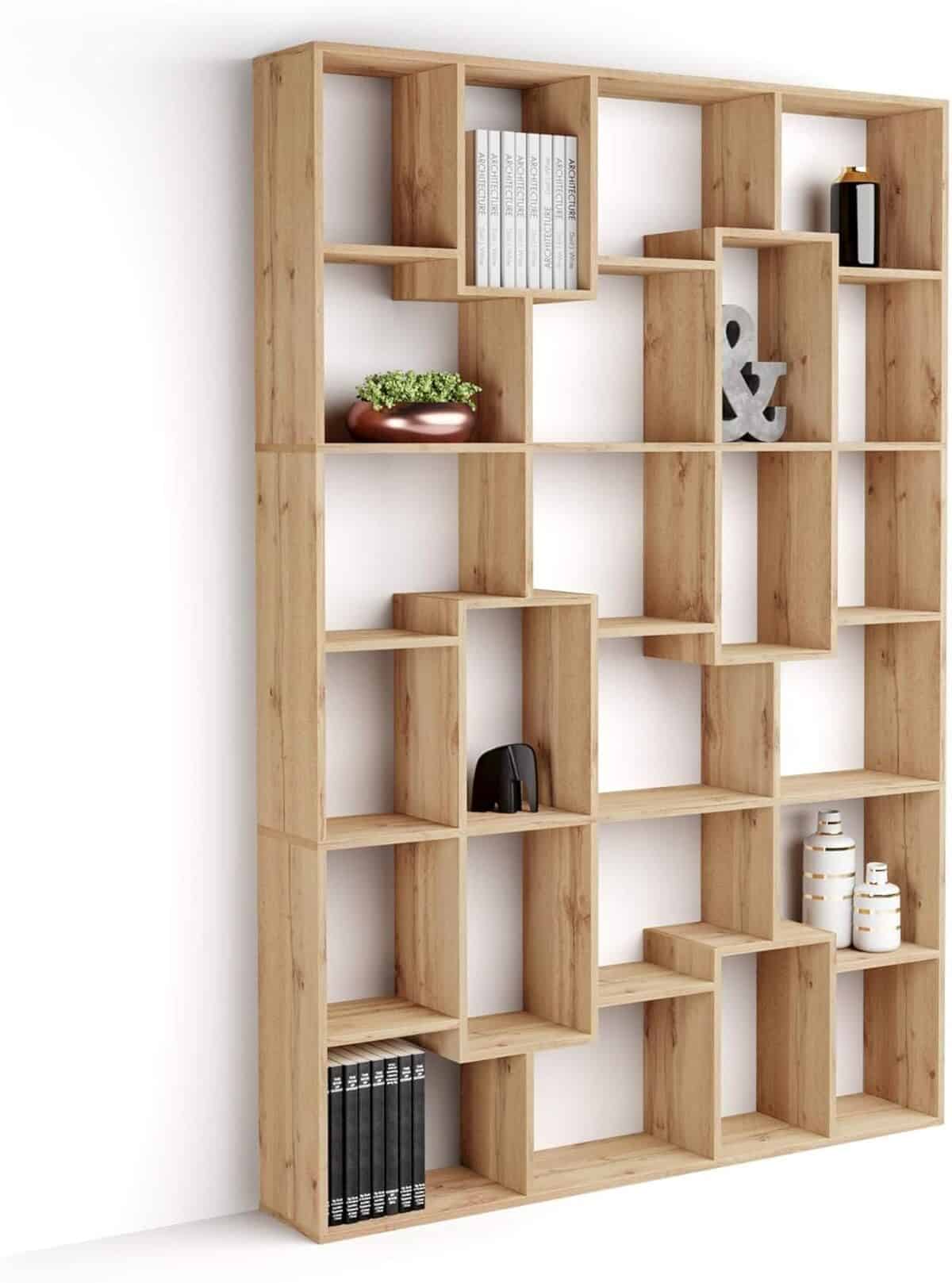 Test : bibliothèque M Iacopo de Mobili Fiver, élégance rustique pour votre intérieur