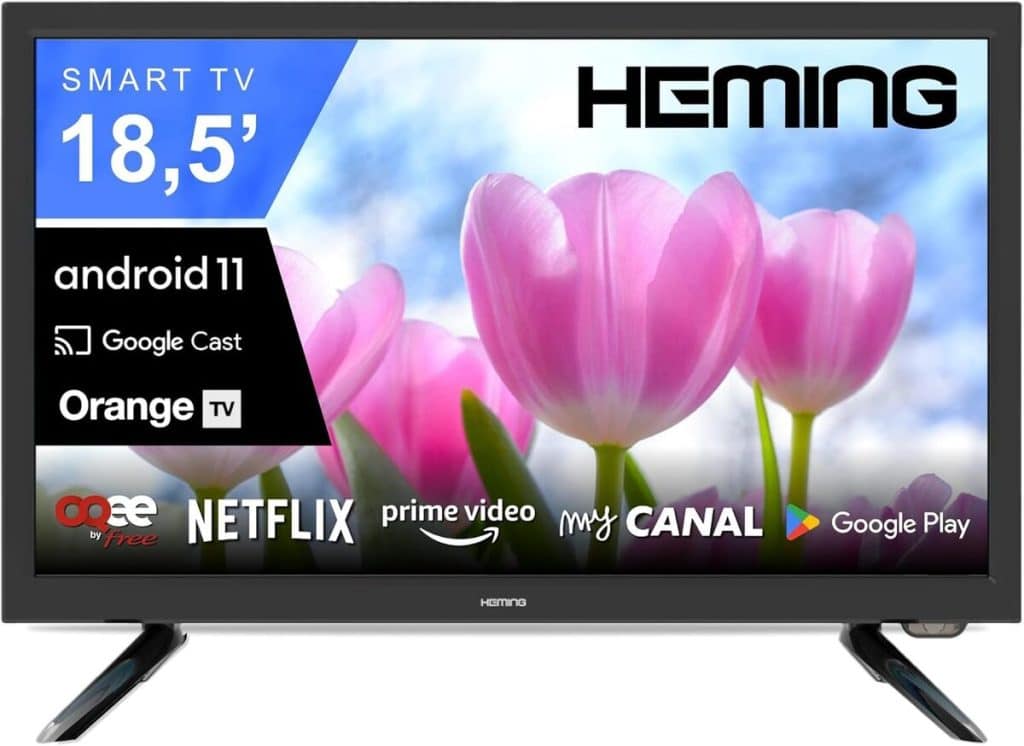 Test : heming smart TV Android 18, 5" pour camping-car et cuisine