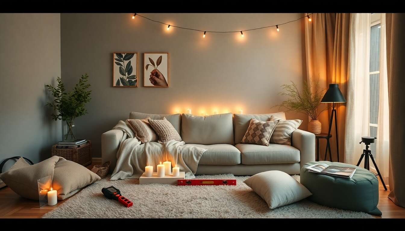 Créer une ambiance cocooning dans votre salon