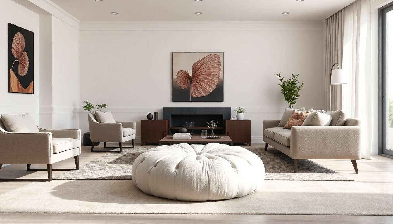 Le pouf de salon, la nouvelle tendance incontournable