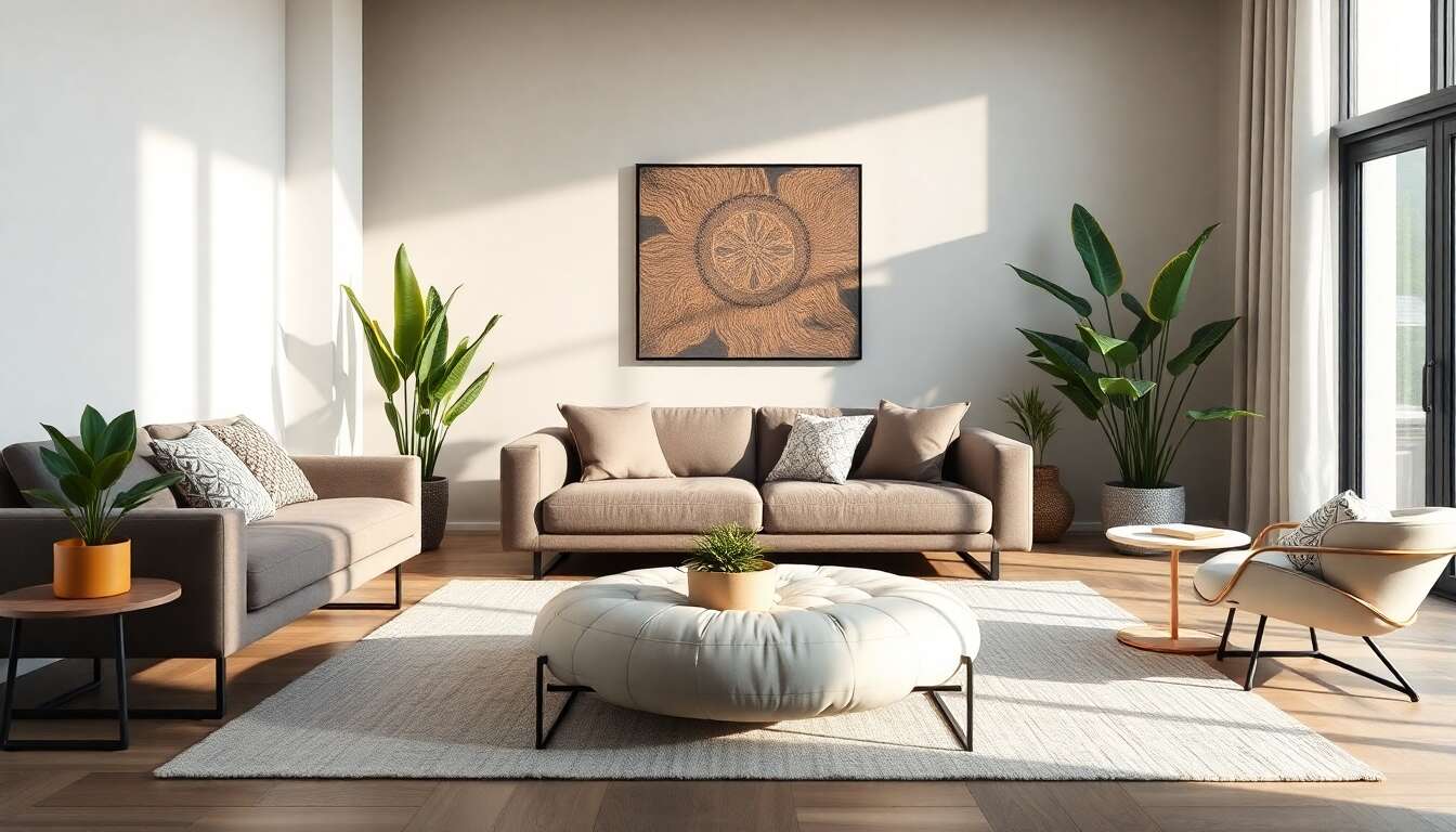 Les diff&eacute;rentes formes et styles de poufs tendance