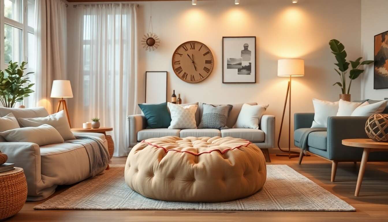 Les mati&egrave;res &agrave; privil&eacute;gier pour un pouf tendance