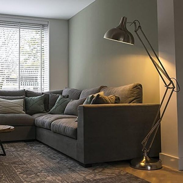 Qazqa Hobby fl - Lampadaire - 1 lumière - H 1800 mm - Acier - Rétro - éclairage intérieur - Salon I Chambre