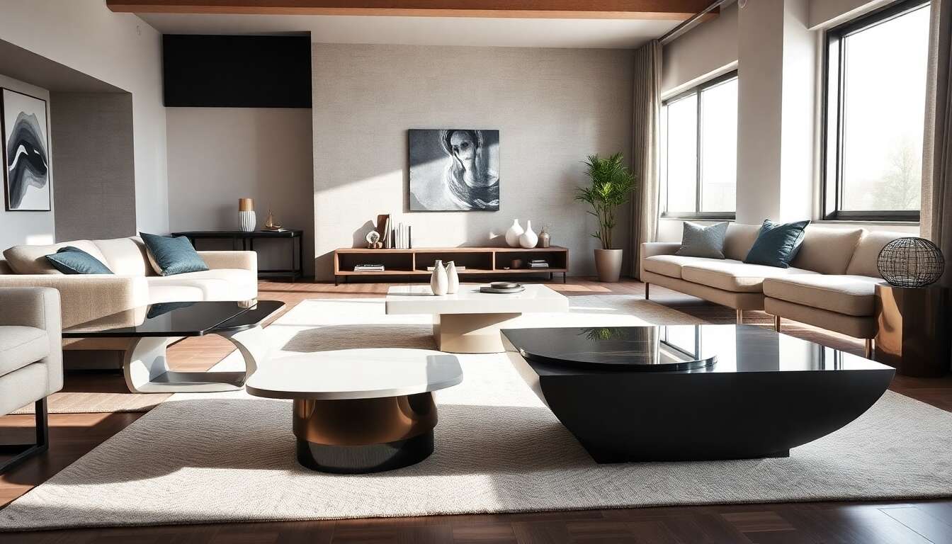 Table basse design : pour un salon moderne et &eacute;l&eacute;gant