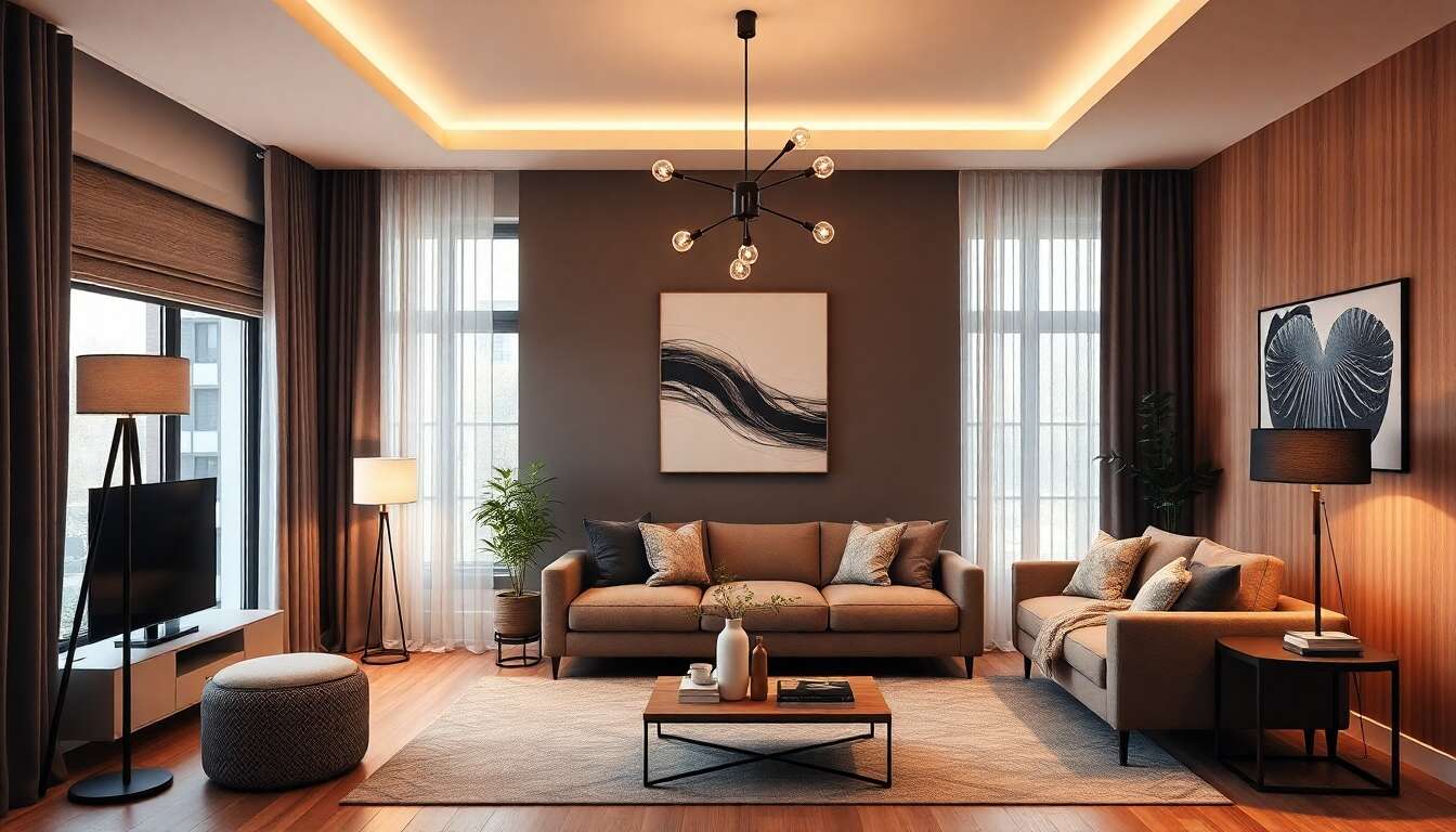 Luminaires de salon : découvrez les tendances d'éclairage actuelles