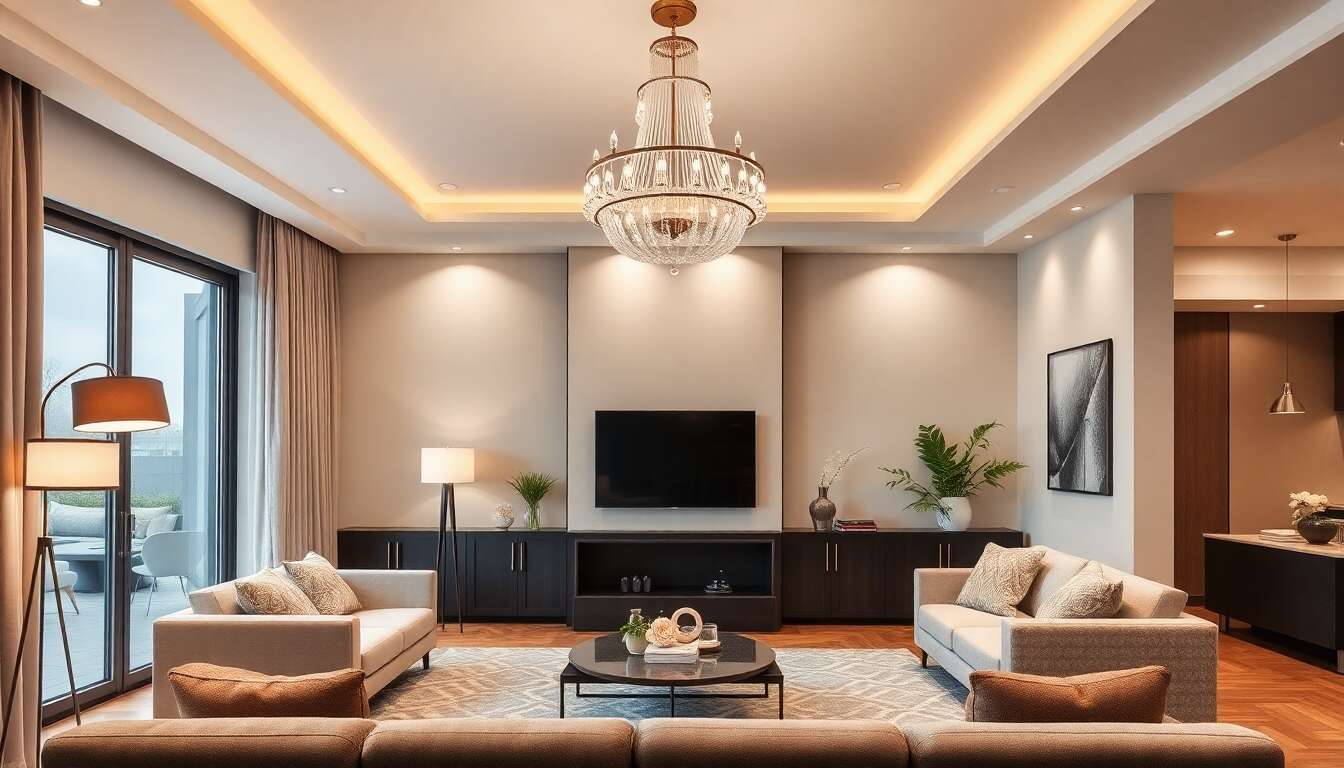 Pi&egrave;ces ma&icirc;tresses de d&eacute;coration avec les luminaires