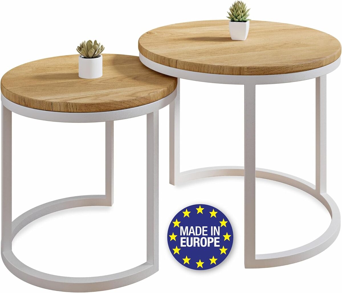 Avis sur les tables basses gigognes Lumarc Modena en bois et acier
